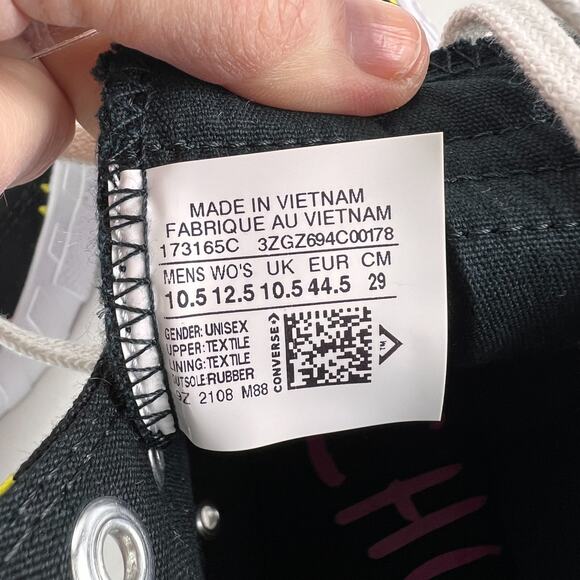 Converse untitled hi not a Chuck mens size 10.5 multi rainbow athletic shoes NEW - Picture 11 of 11